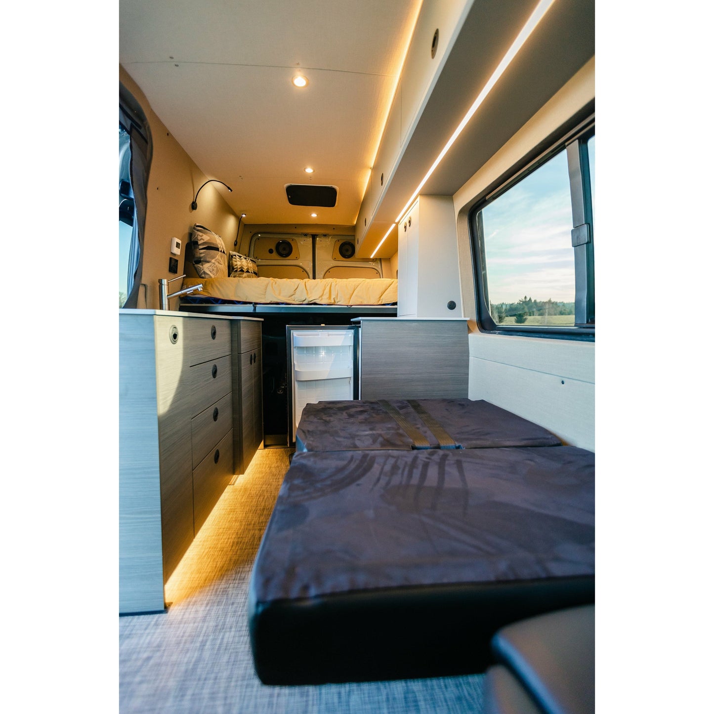 Neptune Single Seats - Passenger & Driver Sides with Lateral Slide Capabilities (4ft Bifold)